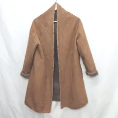 ◇ ⊇ URBAN RESEARCH ROSSO アーバンリサーチ ロッソ エコファー 長袖 コート サイズF ブラウン レディース E  【1502180070525】