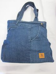 PFF3990 EVISU エヴィス デニムトートバッグ ブルー系 - メルカリ