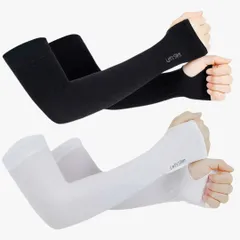 【A5】アームカバー 2個セット 冷感 紫外線 UVカット 速乾 日焼け防止 手袋 アウトドア UPF50+  ホワイト ブラック 日焼け対策 男女兼用 ユニセックス UV対策 速乾 腕カバー アームウォーマー