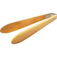 木製 ブナ トング 大 27.5ｘ4.5cm 茶色 ナチュラル 天然素材 キッチン 天然木 サラダトング ブナ木