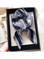 アクセサリー レディース スカーフ 1個 女性用ファッションスクエアスカーフ ボヘミアン ペイズリー柄