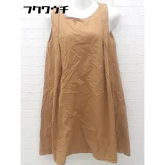 ◇ Simplicite シンプリシテェ ノースリーブ 膝丈 ワンピース ブラウン レディース 【中古】 【1002801519186】のサムネイル