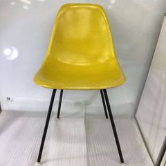 【1976's ヴィンテージ】ハーマンミラー サイドシェルチェア  FRP製 イエロー ブラックベース イームズ