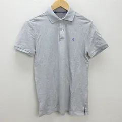 D■ポロゴルフ/Polo GOLF ロゴ刺繍ポロシャツ/ゴルフ/PRO FIT【XS】灰/MENS/100【中古】
