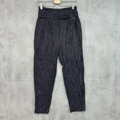 BEAUTY & YOUTH ストライプ タック ベルト テーパード パンツ S ★ ■◇