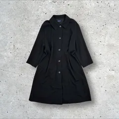 80s 90s 当時物 5TH.CLUB / メルローズ Aライン ステンカラーコート ロングコートのサムネイル