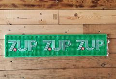ラバーマット◆7up/グリーン◆アメリカン雑貨　ダイナー　バーカウンター　インテリア