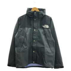 【中古】THE NORTH FACE マウンテンレインテックスジャケット M ブラック×アスファルトグレー NP12333　ノースフェイス[92]