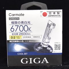カーメイト　極限の青白光　6700K GHB267N 純正交換用H.I.D バーナー2本セット　＜未使用品＞