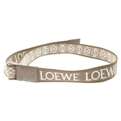 LOEWE (ロエベ) D RING BELT 332315 Dリング ロングリバーシブルベルト アナグラムロゴ ベージュ/ブラウンのサムネイル