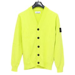 4 STONE ISLAND ストーンアイランド 7615512B0 V0031 ネオンイエロー Vネック カーディガン size S