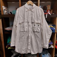 WORLD WIDE SPORTS MAN フィッシングシャツ 長袖 白 Ｌ 05G2204