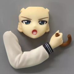 [중고] 피규어 [단품] 일견 에리카 표정 파츠 & 상합 우산 부품 [니시스미 마호 & 일견 에리카 걸즈 & 팬처 최종장 1/7 PVC제 도장이 끝난 완성품] 반다이 비주얼 클럽 한정 동시 구입 특전