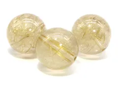 1粒売り ゴールドルチルクォーツ 8mm パワーストーン バラ売り 天然石 パワーストーン ばら売り ビーズ 穴あき 1玉売り