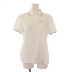 PRADA プラダ　ポロシャツ　レディース　半袖　ホワイト ファッション通販 トップス 【希少】PRADA コットンポロシャツ