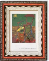 upFRAME アンティーク風 写真立て おしゃれ フォトフレーム 額縁 御洒落 樹脂製 置き掛け兼用 レトロ ヴィンテージ 壁掛け 卓上 縦横兼用(Red,  10x15cmハガキ)