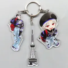 【中古】キーホルダー 葛葉 ご当地3連キーホルダー 「バーチャルYouTuber にじさんじ7大タワーコラボ」