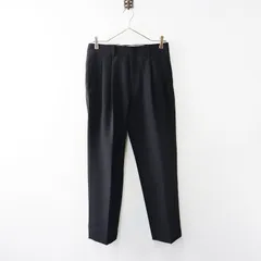 極美品 ザシンゾーン THE SHINZONE CHRYSLER PANTS 34＼ブラック ツータック クライスラーパンツ スラックス【2400014620214】