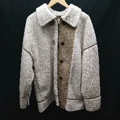 ■ TODAYFUL ボア　ジップアップ　シンプル 長袖 ジャケット サイズ36 クリーム系 レディース E  【1301260049396】