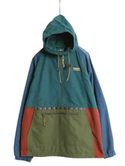 【お得なクーポン配布中!】 エルエルビーン ナイロン アノラック パーカー ジャケット メンズ M 古着 LLBEAN ジャンパー プルオーバー ハーフジップ マンパ パッカブル