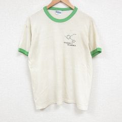 M/古着 ヘインズ 半袖 ビンテージ Tシャツ メンズ 80s QUALITYクルーネック ベージュ カーキ 25jun06 中古