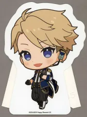 【中古】ポップスタンド・パネル 鳴上嵐(Knights衣装) 描き起こしビジュアルポップスタンド 「あんさんぶるスターズ!! 追憶セレクション チェックメイト×animatecafe」