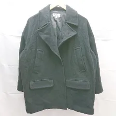 ◇ relume JOURNAL STANDARD フロントボタン ポケット付き 長袖 コート サイズ36 ブラック レディース E  【1303290010568】