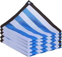 COZENTA 日除け シェード オーニング サンシェード 遮光ネット ベランダ アウトドア 青白( ブルー/ホワイト,  2x3m)