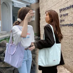 キャンバス トートバッグ 2way レディース おしゃれ 肩掛け カバン 大容量 カジュアル マザーズバッグ シンプル ハンドバッグ オルチャン A4サイズ対応 帆布 かばん 手提げ エコバッグ 韓国風 縦型