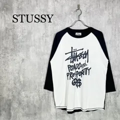 『STUSSY』ステューシー (M) シティーボーイ ラグランTシャツ