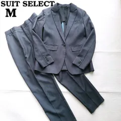 【春秋/ストレスフリー】SUIT SELECT スーツセレクト ストレッチパンツスーツ M 青 レディース/洗える/軽量/ビジネス/テーパード