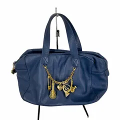 モスキーノ MOSCHINO I BELIEVE IN PUNK-Chic ストラップ装飾 レザーハンドバッグ レディース 表記無 