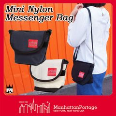 マンハッタンポーテージ Manhattan Portage メンズ レディース バッグ MP7604 ミニナイロンメッセンジャーバッグ ショルダー 斜め掛け ナイロン メッセンジャー 黒 紺 アイボリー 送料無料