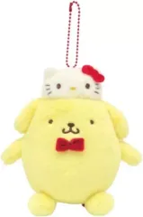 【中古】キーホルダー ポムポムプリン マスコット(ハローキティ50th) 「サンリオキャラクターズ」