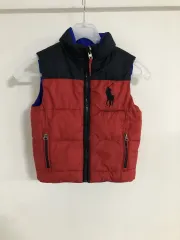 (正規品)POLO RALPH LAUREN(ポロラルフローレン) キッズ リバーシブルダウンベスト (キッズ 2/2T)
