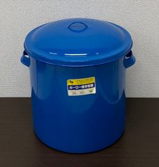 【未使用品】野田琺瑯 ホーロータンク　36cm 35ℓ 保存容器　フタつき　(担当　水谷)