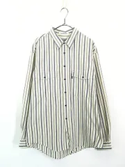 古着 90s Levi's 「Silver Label」 Big E マルチ ストライプ コットン シャツ XL