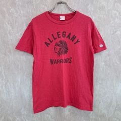 champion チャンピオン サイドロゴ刺繍 グラフィックプリント インディアン レッド 赤 M Tシャツ
