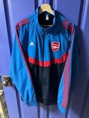 Adidas Arsenal FC Icons Woven Jacket Full Zip Men Size SMALL