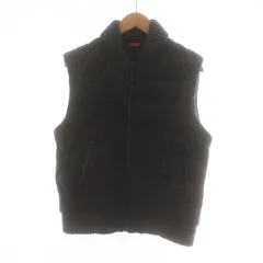 ディーゼル DIESEL ダウンベスト ニット ジップアップ キルティング 切替 ロゴ M ダークグレー ■GY18 /MQのサムネイル