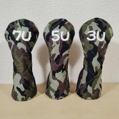 ゴルフヘッドカバー　ユーティリティ用3点セット　ハンドメイド