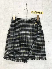 キレイめ！Lily Brown リリーブラウン ツイード フリンジ ラップスカート 0