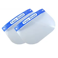 フェイスシールド 《2個セット》 曇り止め加工 フェイスガード フェイスカバー ウイルス対策 飛沫防止[定形外郵便、送料無料]mer003