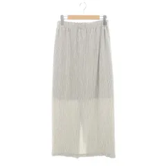 B&Y ユナイテッドアローズ BEAUTY&YOUTH ビューティー&ユース スカート ロング マキシ丈 プリーツ コーディロイ タイト M グレー /MI