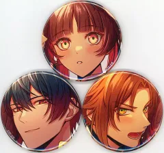 【中古】バッジ・ピンズ [単品] ハオラン＆ユーハン＆シュンリン 描きおろし缶バッジ3個セット 「Switchソフト 燃えよ! 乙女道士 ～華遊恋語～ スペシャルステラセット」 同梱特典