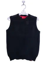 【美品】New Balance golf(ニューバランスゴルフ) ニットベスト 黒 レディース 1 ゴルフ用品 2411-0438 中古