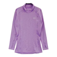 サイズ：SM UNDER ARMOUR アンダーアーマー  裏起毛 ハイネック 長袖Tシャツ  パープル系 [240101477524] ゴルフウェア レディース ストスト