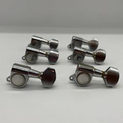 エレキギター用 クローム 6連ペグ ロトマチックペグ