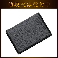 コーチ 二つ折り 札入 ec-22897 グレー ブラック オプアート 財布