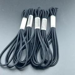 【新品】ヘアアクセサリー 5点セット ヘアゴム 束ゴム 太め ブラック◆